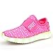 O&N Kid Boy Girl Upgraded USB Charging LED Light Sport Shoes Flashing Fashion Sneakers Pink