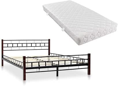 LucaSng - Cama con colchón, Cama de Matrimonio, colchón ergonómico