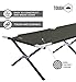 Tough Outdoors Evergreen Camping Cot XL - Cots for Sleeping - Foldable Camping Beds for Adults - XL 2 Person Portable Folding Bed - 300 lbs (136 kg) Capacity - 83” x 32” (211 x 81 cm) - Army Green
