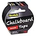 Scotch Chalkboard Tape, Black, 1.88-Inch x 5-Yard (1905R-CB-BLK)
