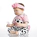 SanyDoll Reborn Baby Doll Soft Silicone 22inch 55cm Magnetic Lovely Lifelike Cute Lovely Baby Pink Sleeping Baby