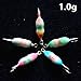 Krazywolf 25 Pieces Glow in Dark Ice Fishing Jig Kit