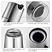 Oil and Vinegar Dispenser Set - Vakoo Stainless Steel Protective Olive Oil Dispenser and Leak Proof Soy Sauce Cruet - Salad Oil Dispensing Bottle Set