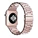 ImmSss Band Compatible for Apple Watch Series 4 40mm 44mm / Series 3 2 1 38mm 42mm for Women Men, Stainless Steel Metal Replacement Band