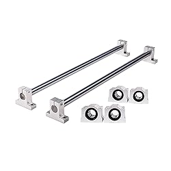 Mssoomm 2Pcs Linear Motion Rod Shaft Slide Guide D
