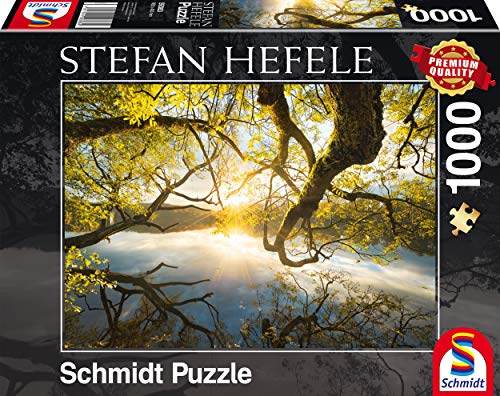 Schmidt Spiele 59383 - Stefan Hefele, Umarmung aus Gold, Puzzle, 1000 Teile