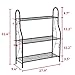 MORITIA 3 Tier Metal Plant Stand Scrollwork Design Indoor and Outdoor Flower Rack, Home Storage Organizer Shelf, 28 x 9.6 x 30 inch