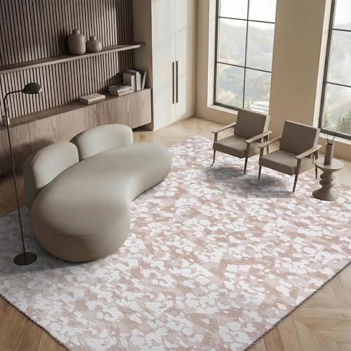 SAFAVIEH Area Rug 8x10 - Casablanca Collection - Large - Beige & Ivory, Wool, I…