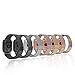Deyo Fitbit Versa Bands for Women Men Large Small,Stainless Steel Milanese Loop Metal Replacement Bracelet with Magnetic Closure Accessories Wristbands for Fitbit Smartwatch(Graphite, L)