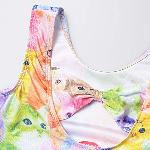 Cat Leotard for Girls Gymnastics Suits Outfits Dance Biketards Cloth Size 10 11 - Thumbnail 4