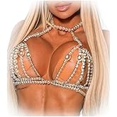 White Big Pearl Vest Bra Chain Jewelry Multilayered Beads Chest Chain Summer Beach Pearl Lingerie Chain Festival Rave Body Jewelry for Women