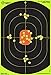 Splatterburst Targets - 12 x 18 inch Bullseye Reactive Shooting Target - Shots Burst Bright Fluorescent Yellow Upon Impact - Gun - Rifle - Pistol - Airsoft - BB Gun - Pellet Gun - Air Rifle (50 Pack) primary