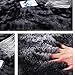 Round Fluffy Soft Area Rugs | Hairy Furry Modern Anti-Skid Shaggy Area Carpet | Living Room, Bedroom and New Home Floor Decorations (Black)thumb 2