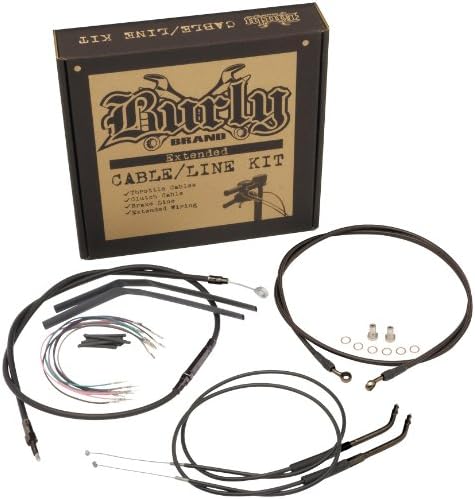2009 Harley Davidson FXDL Dyna Low Rider Cable and Brake Line Kit for 16in. Ape Hangers, Manufacturer: Progressive Suspension, BURLY CONTROL KIT 16'' APE FXD