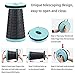 Aoblah Retractable Stool Lightweight Portable Folding Stool Height Adjustable Telescopic Stool Foldable Collapsible Stool Small Telescoping Portable Stool Seat for Camping Travel(Black)thumb 2