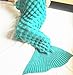 U-miss Mermaid Blanket Crochet and Mermaid Tail Blanket for Adult, Super Soft All Seasons Thicken Sleeping Blankets(71