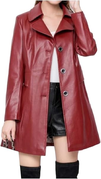 plus size red trench coat
