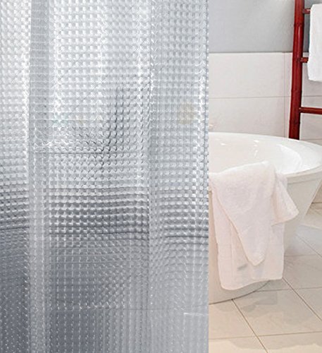 3d Crystal Pattern Mildew Free Eva Bathroom Shower Curtain Liner