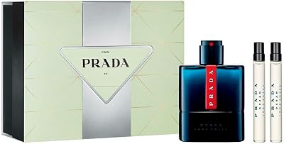 Prada Luna Rossa Ocean Eau de Toilette 100ml Gift Set 2023 EDT Travel Spray