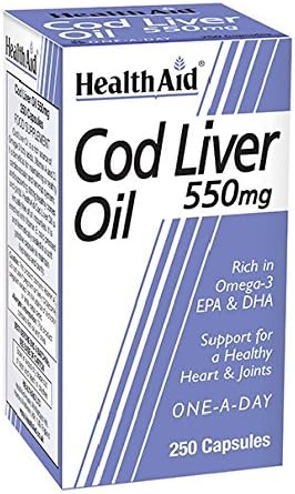 HealthAid Cod Liver Oil 550mg - 250 Capsules