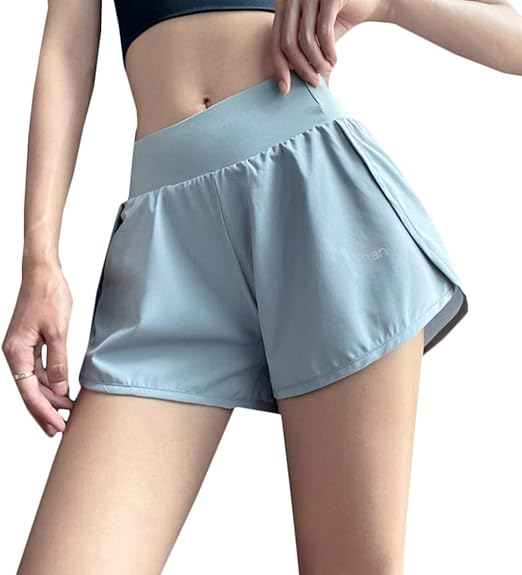 Amazon ｊｑｂｆｌショートパンツ レディース スポーツ ヨガウェア 短パン フィットネス 吸汗速乾 カジュアル ジムウェア ショーパン ウェストゴム 伸縮性 ランニングパンツ 夏 ショート ハーフパンツ 通販