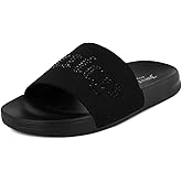 Juicy Couture Slide Sandals, Beach Flats for Women, Summer Shoes