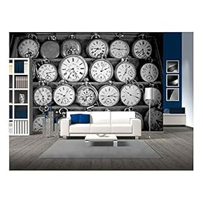 Vintage Watches - Removable Wall Mural | Self-Adhesive Large Wallpaper - 66x96 inches