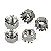 #10-24 Stainless Steel Locknuts with External-Tooth Lock Washer,50-Pieces,Kep Nut