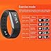 SMA-07 Fitness Tracker IP68 Wristband Watch Smart Bracelet Compatible with Android Phones and iPhone 5 5s 6 6s 6Plus 7 7s 7plus 8 X for Men for Women Gift
