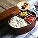 BooWoo Japanese Traditional Japanese Cedar Wood Bento Box Set Hand polished & Lacquered with Natural Tree Sap 700ML
