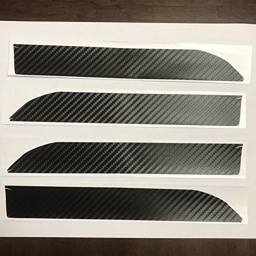 Door handle cover for Tesla Model X - Vinyl sticker makes your Tesla unique and stylish while protecting it with easy to install accent handle covers. (4 covers included) (Carbon Fiber)