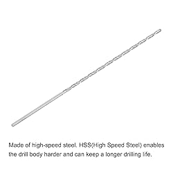 uxcell HSS(High Speed Steel) Extra Long Twist Drill