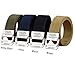 FAIRWIN EDC Tactical Belt - Thick CCW Belt - 1.5 Inch No Metal No Hole Plastic Buckle Nylon Web Belt (Sand048, M)