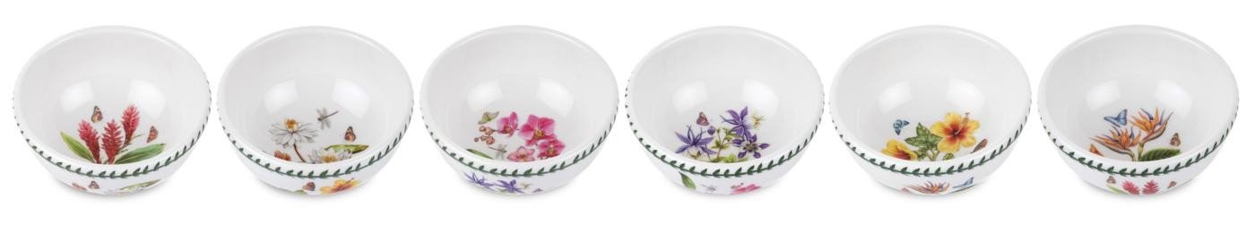 Portmeirion Exotic Botanic Garden - 5.5" Fruit Salad Bowls - Set of 6