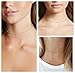 LOLIAS Stainless Steel Choker Necklace for Women Beaded Curb Chain Necklace Adjustable,Rose-gold