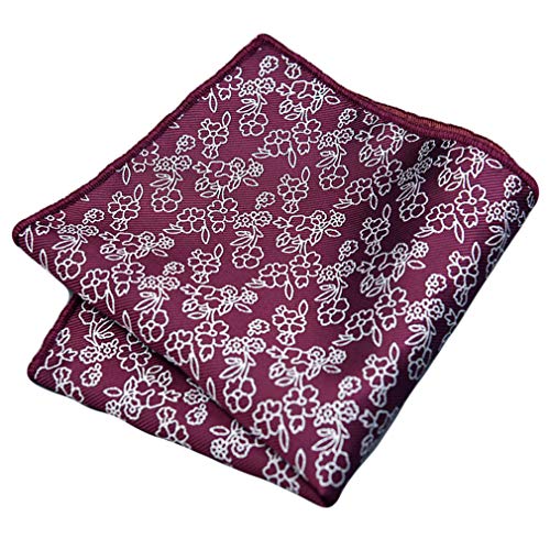 MOHSLEE Men's Paisley Floral Ascot Woven Silk Cravat Neckties Pocket Square Set - Thumbnail 4