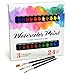 JoiArt Watercolor Paint Set Bright 24 Color Premium Painting Kit for Beginners, Students and Artists - Includes 3 Brushes
