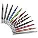 12pcs Eyeliner Lip Liner Eyebrow Pencil, Jmkcoz Colorful Eyebrow Makeup Pencil Lipliner Pen Cosmetic Set Kit Tool
