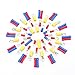 SOLOOP 1200pcs Mixed Assorted Lug Kit Insulated Electrical Wire Connector Terminal Spade Ring Set