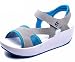 DADAWEN Women's Open Toe Platform Wedge Toning Sandal