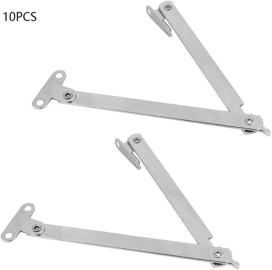 FTVOGUE 10pcs Cupboard Door Folding Hinge Soft Lift Up Strut