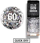 Maybelline Color Show Nail Polish 90 Crystal Rocks Pink Glitter 0.4 fl oz view 5