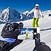 HUO ZAO Men Winter Snow Ski Gloves (Upgraded Black/Blue)