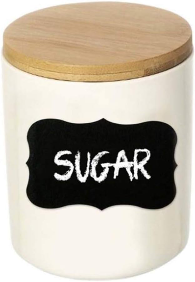 Chalkboard Labels -80 Premium Chalkboard Sticker + White Chalk Marker. Reusable Chalkboard Vinyl Labels for Kitchen, Labels for Jars, Pantry Labels, Chalkboard Sticker. : Office Products