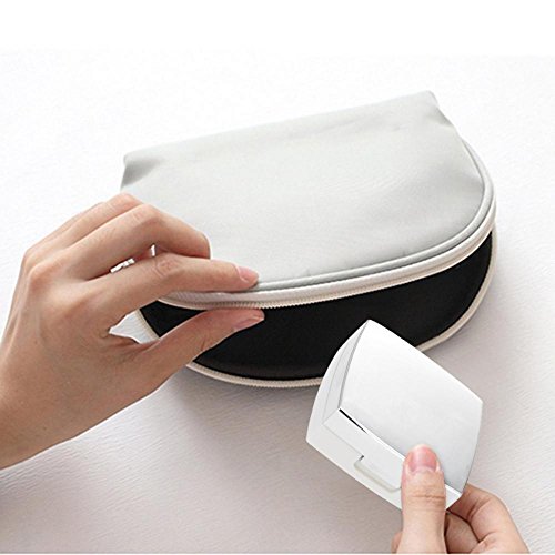 Contact Lens Box, Mini Simple Contact Lens Holder Eye Care Lenses Container Case Portable Mirror Tweezer Travel Kit Box (White)