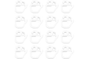 YINETTECH 100pcs White Curtain Hooks 701.886.83 Compatible with IKEA KVARTAL Track System