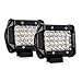 MICTUNING 4 inch Quad Row LED Pods Offroad Driving Fog Lights 7200LM Spot LED Light Bar Work Lamp for Jeep SUV ATV UTV Truck