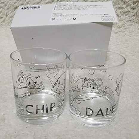 Amazon ディズニーストア ファンタミリア限定 チップ デール グラスセット アニメ 萌えグッズ 通販