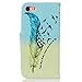 Compatible with iPhone8 Wallet Case,iPhone7 Case,iPhone SE 2020 case,JanCalm [Card/Cash Slots][Wrist Strap] PU Leather Wallet Cover Flip Phone Cases for iPhone 7/8/SE 2020 +Crystal Pen (Bird Pattern)