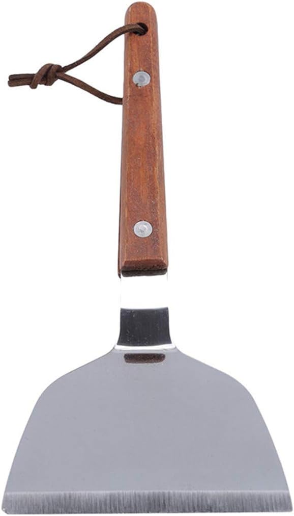 YSINFOD Stainless Steel Pizza Shovel with Wooden Handle Pizza Peel Kitchen Cooking Baking Tool Picture Color